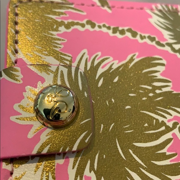 NWT Lilly Pulitzer Luggage Tag Metallic Palms - Picture 7 of 7